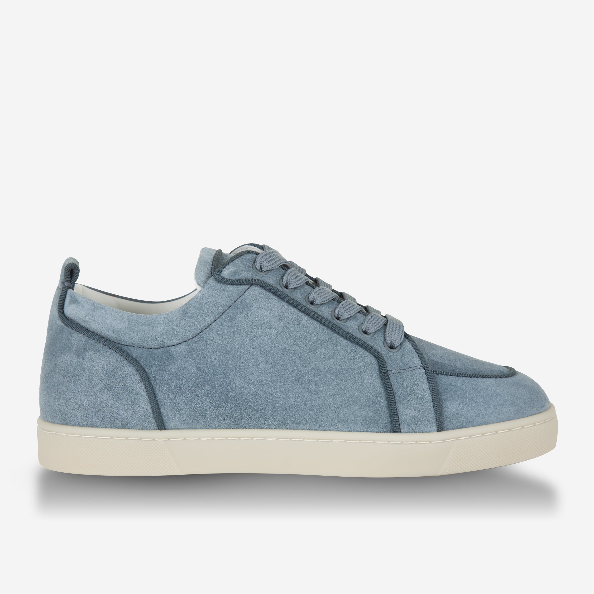  Christian Louboutin Men's Rantulow Gray Studded Suede Sneakers  (us_Footwear_Size_System, Adult, Men, Numeric, Medium, Numeric_6)