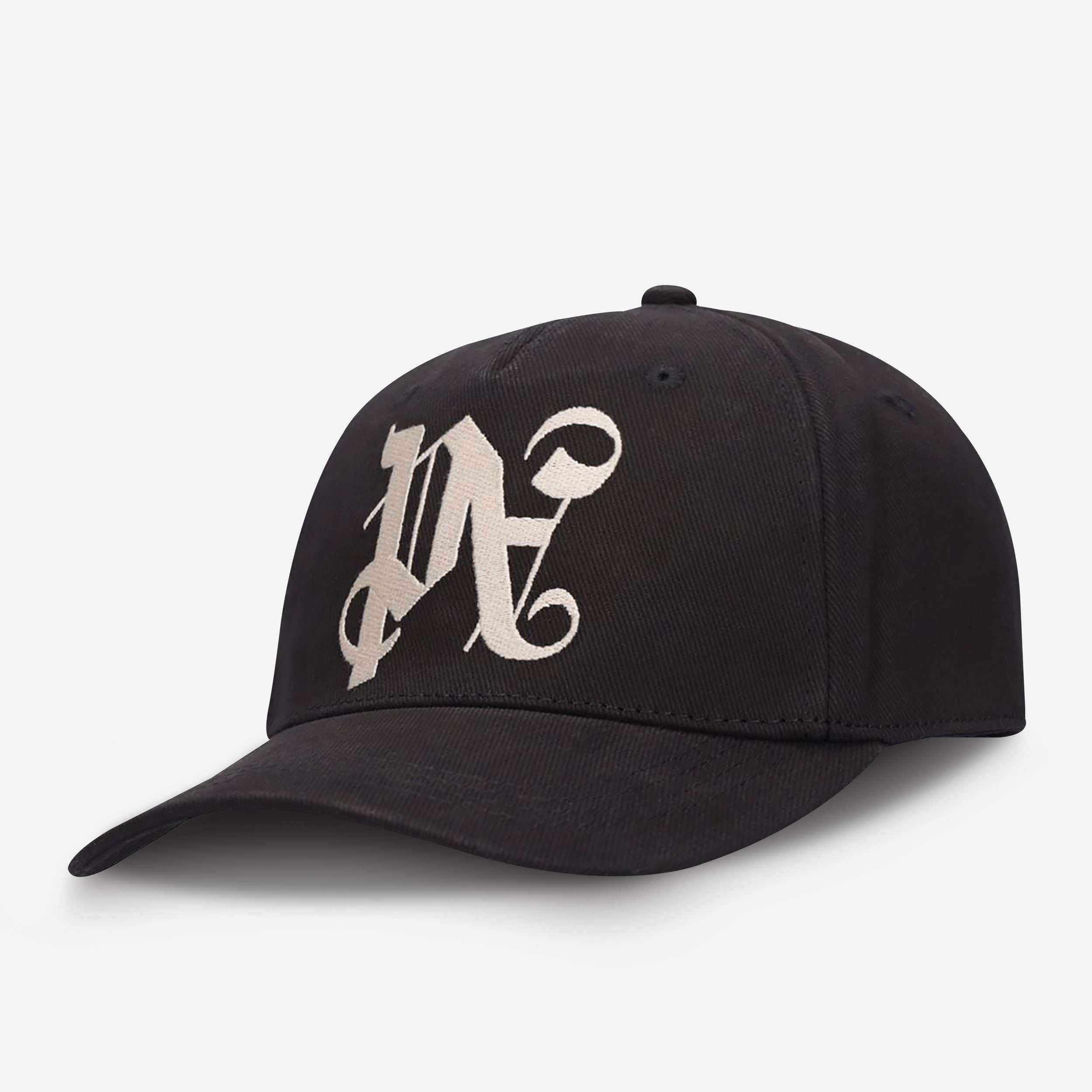 Palm Angels Black hat with logo