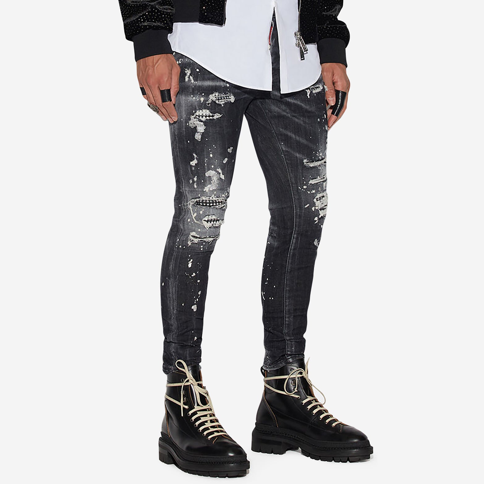 DSquared2 Black Wash Super Twinky Jeans – ZAP