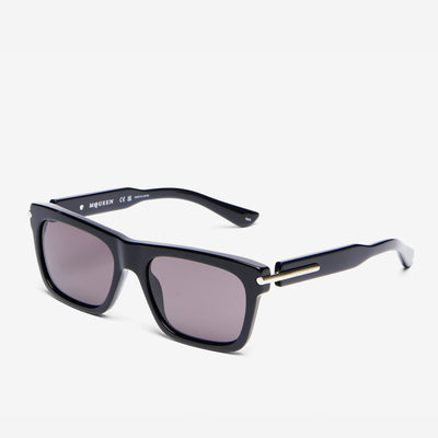 Alexander McQueen City T-Bar Rectangular Sunglasses