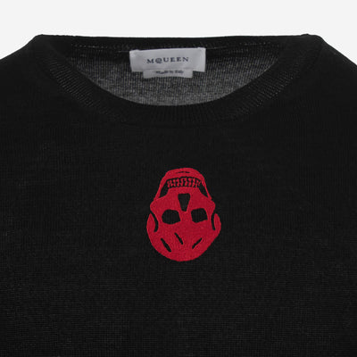 Alexander McQueen Upside Down Skull Logo Knitwear