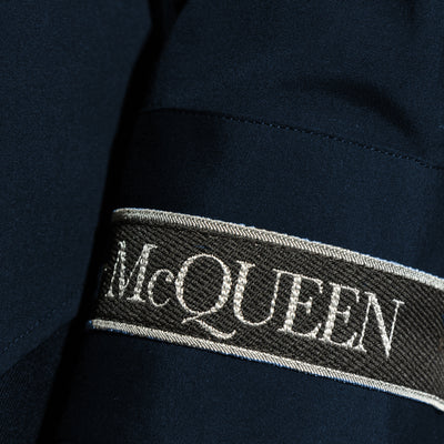 Alexander McQueen Logo Tape Cuffs Stretch Shirt