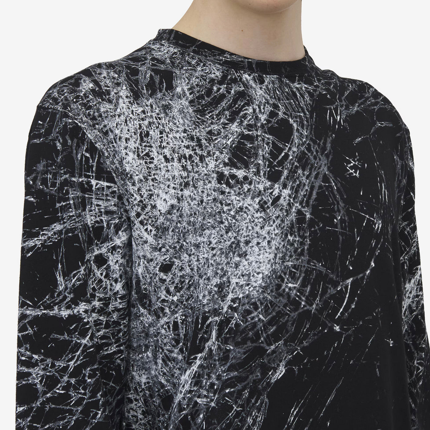 Alexander McQueen Smashed Glass Long-Sleeved T-Shirt