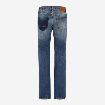 Alexander McQueen Washed Denim Jeans