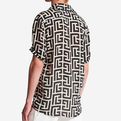 Balmain Monogram Printed Pyjama Shirt