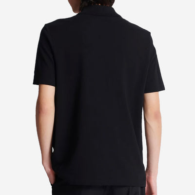 Balmain Embroidered Signature Zipped Polo Shirt