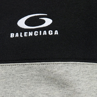 Balenciaga Sporty Technical  Embroidered Logo Zip Hoodie