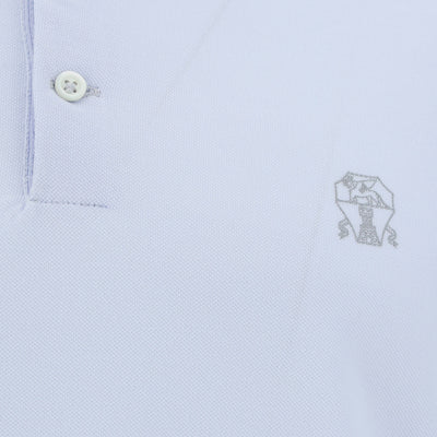 Brunello Cucinelli Cotton Embroidered Logo Polo Shirt