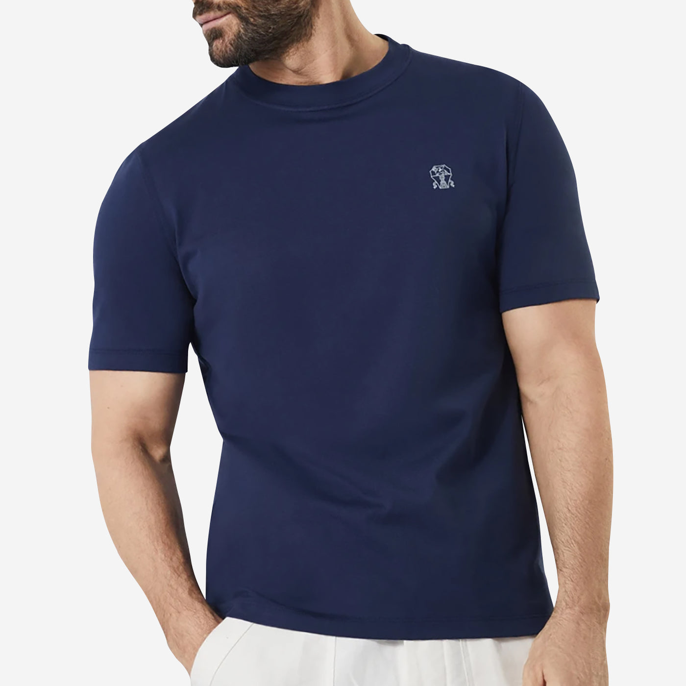 Brunello Cucinelli Cotton Jersey Logo T-Shirt