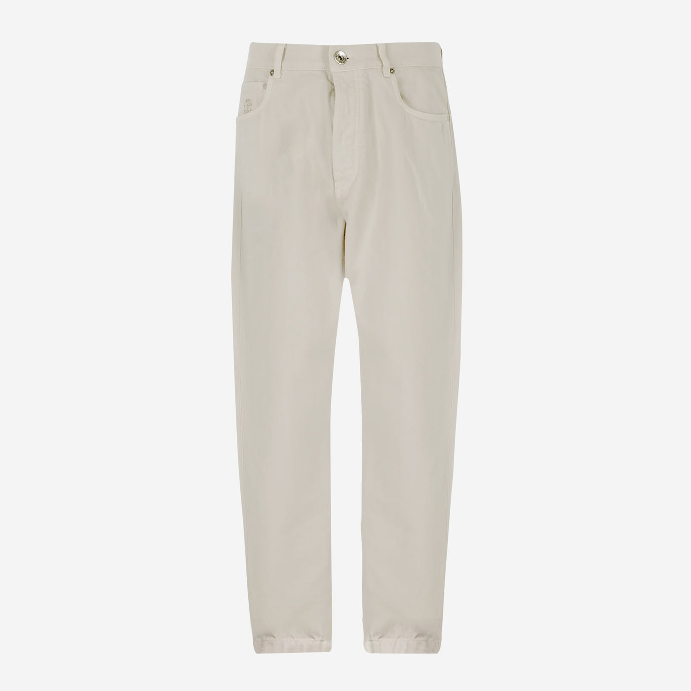 Brunello Cucinelli Garment Dyed Slubbed Denim Trousers