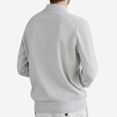 Brunello Cucinelli Cotton Lightweight Polo Style Knitwear