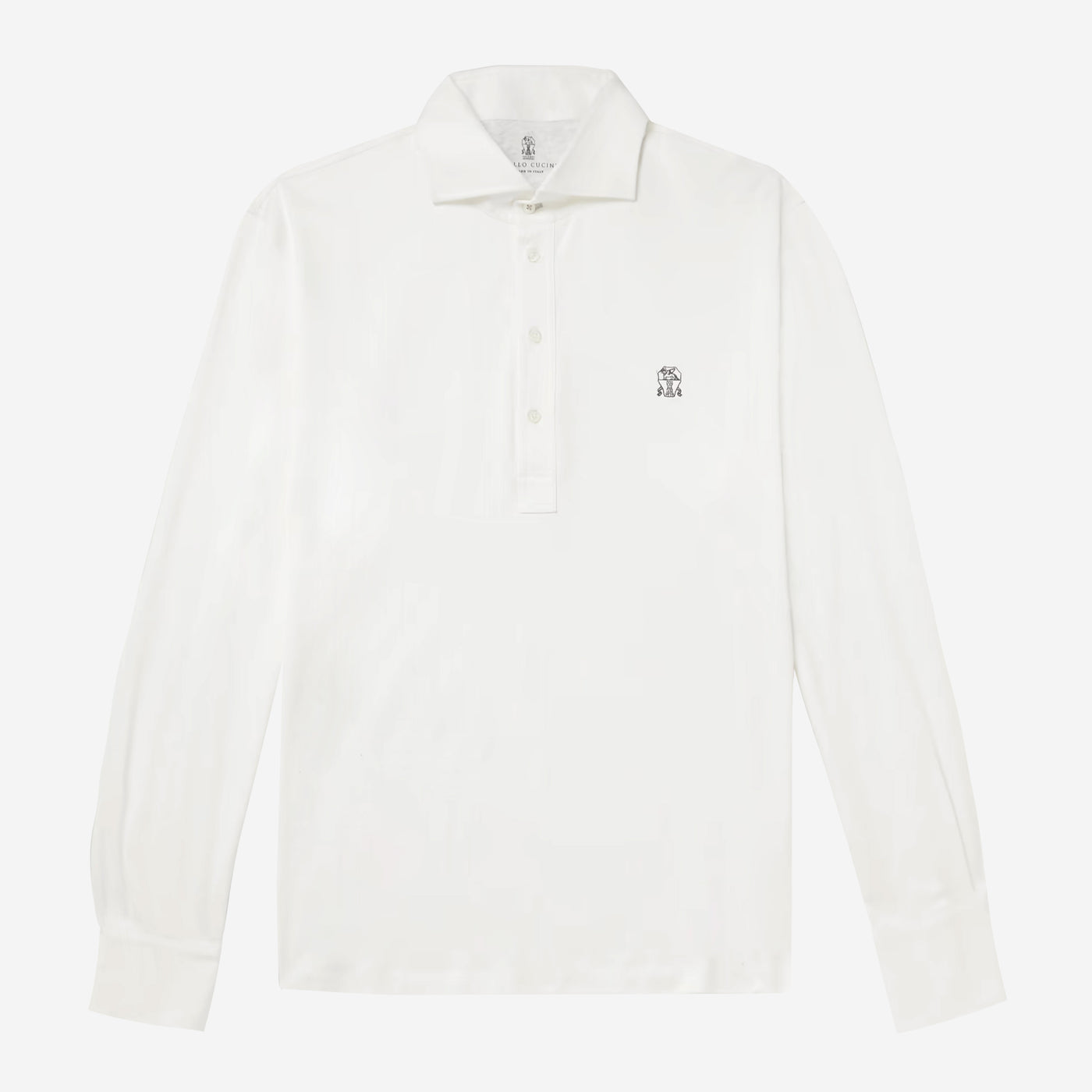 Brunello Cucinelli Long Sleeve Polo T-Shirt