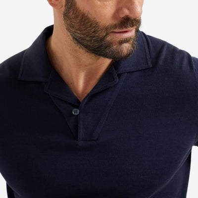 Brunello CucinelliI Lightweight Knit Camp  Collar Polo