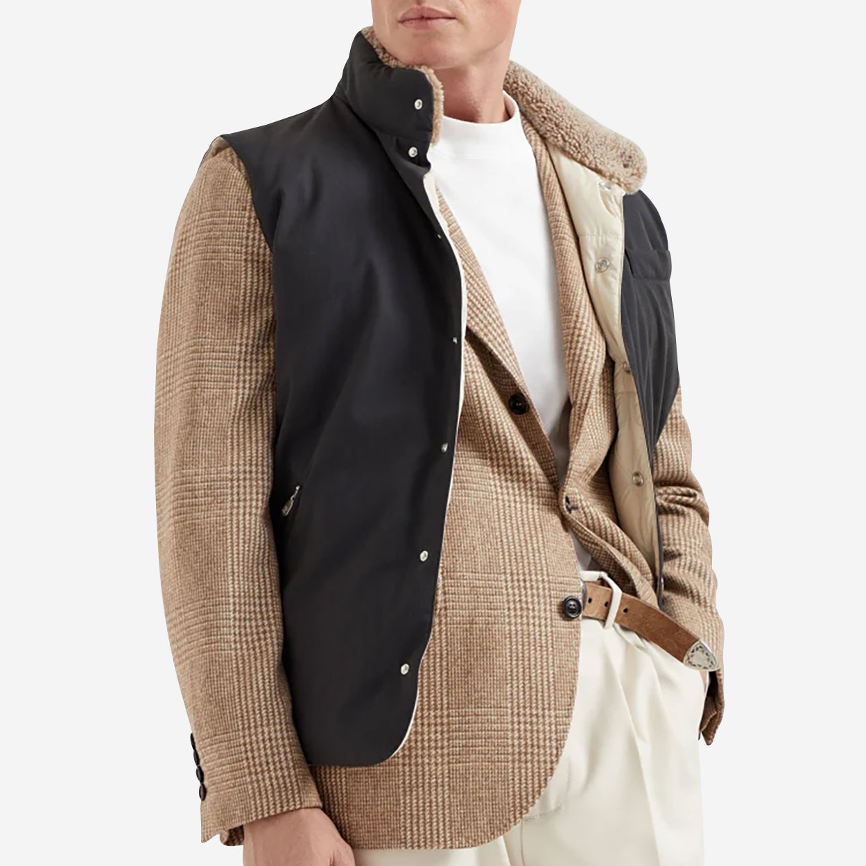 Brunello Cucinelli Techno Cotton Gabardine Down Gilet