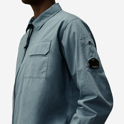 C.P. Company Organic Gabardine Full Zip Overshirt