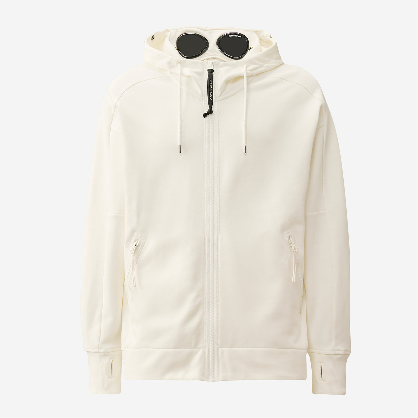 C.P. Company Diagonal Raised Fleece Goggle Zipped Hooded Sweatshirt