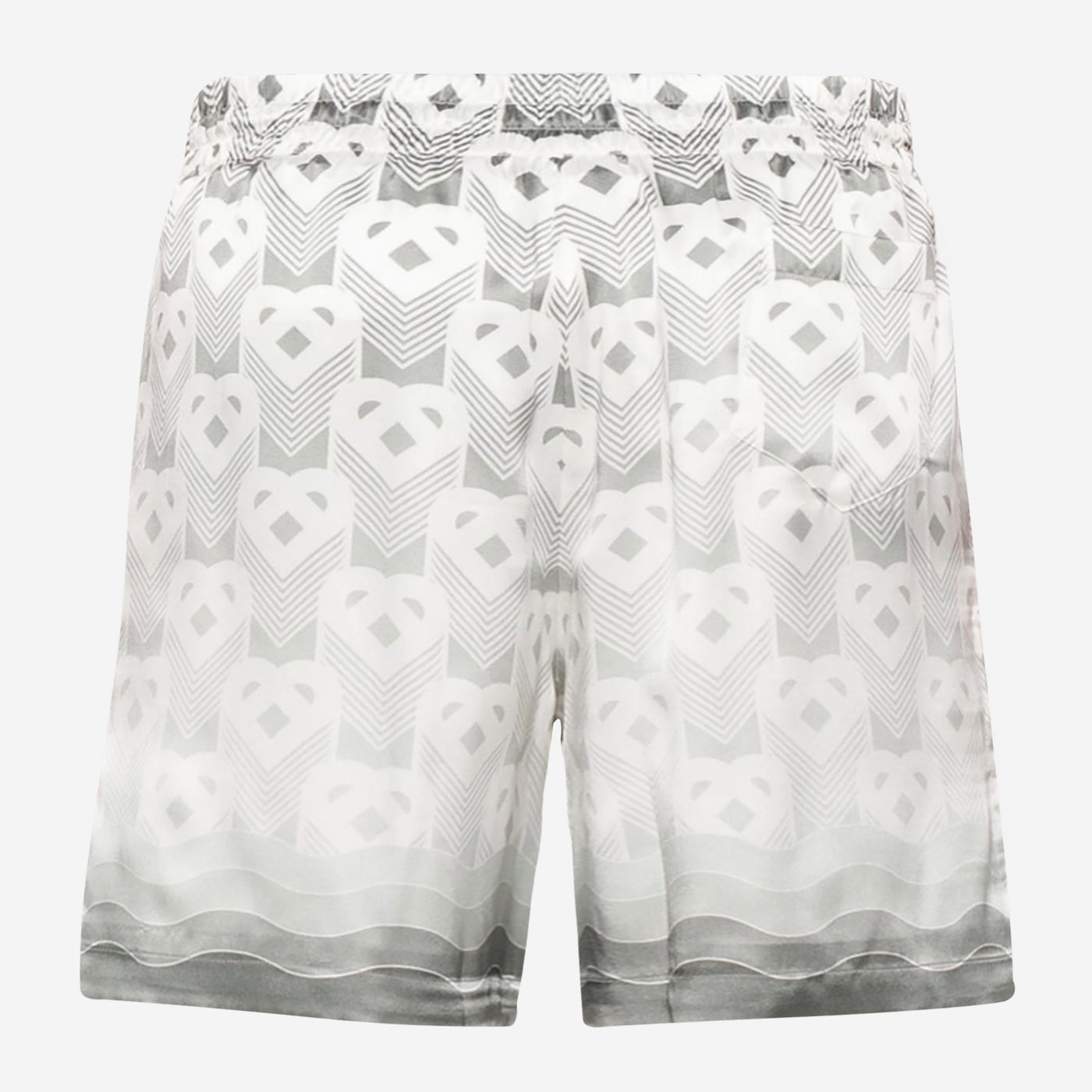 Casablanca Gradient Heart Monogram Silk Short