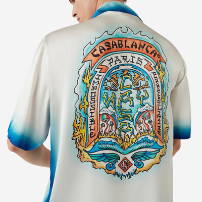 Casablanca Silk Casa Way Skate Shirt