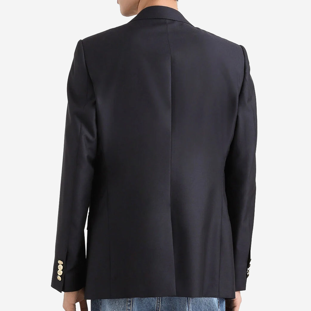 Dolce & Gabbana Single-Breasted Wool And Silk Patch Jacket