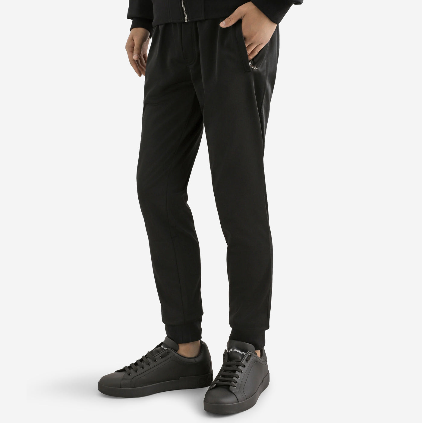 Dolce & Gabbana Branded Tag Jersey Jogging Pants