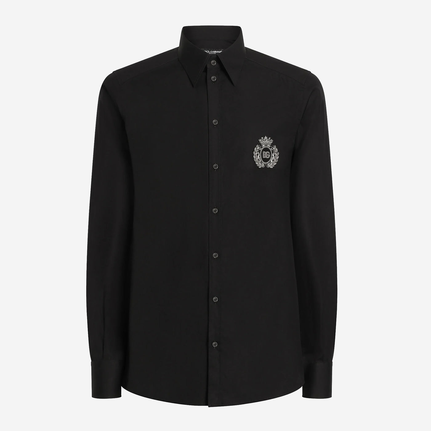 Dolce & Gabbana Cotton Heraldic Patch Shirt