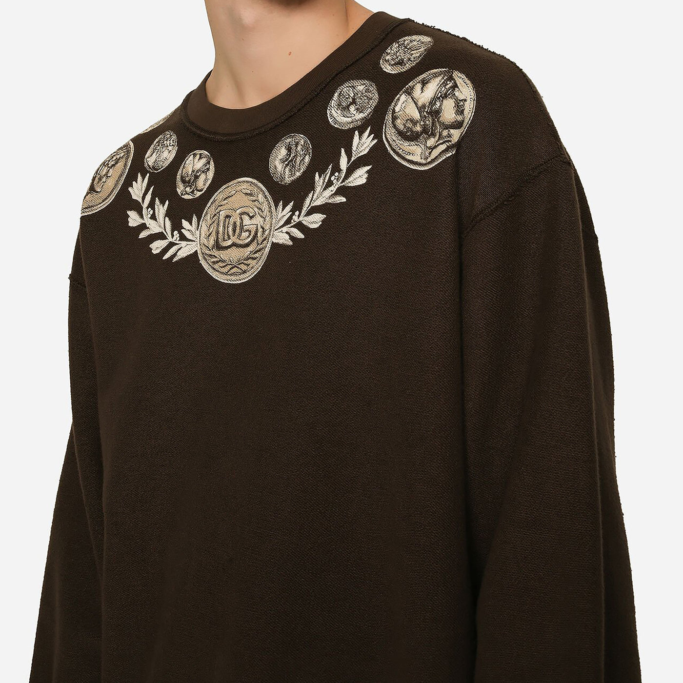 Dolce & Gabbana Coin Print Inside Out Sweatshirt