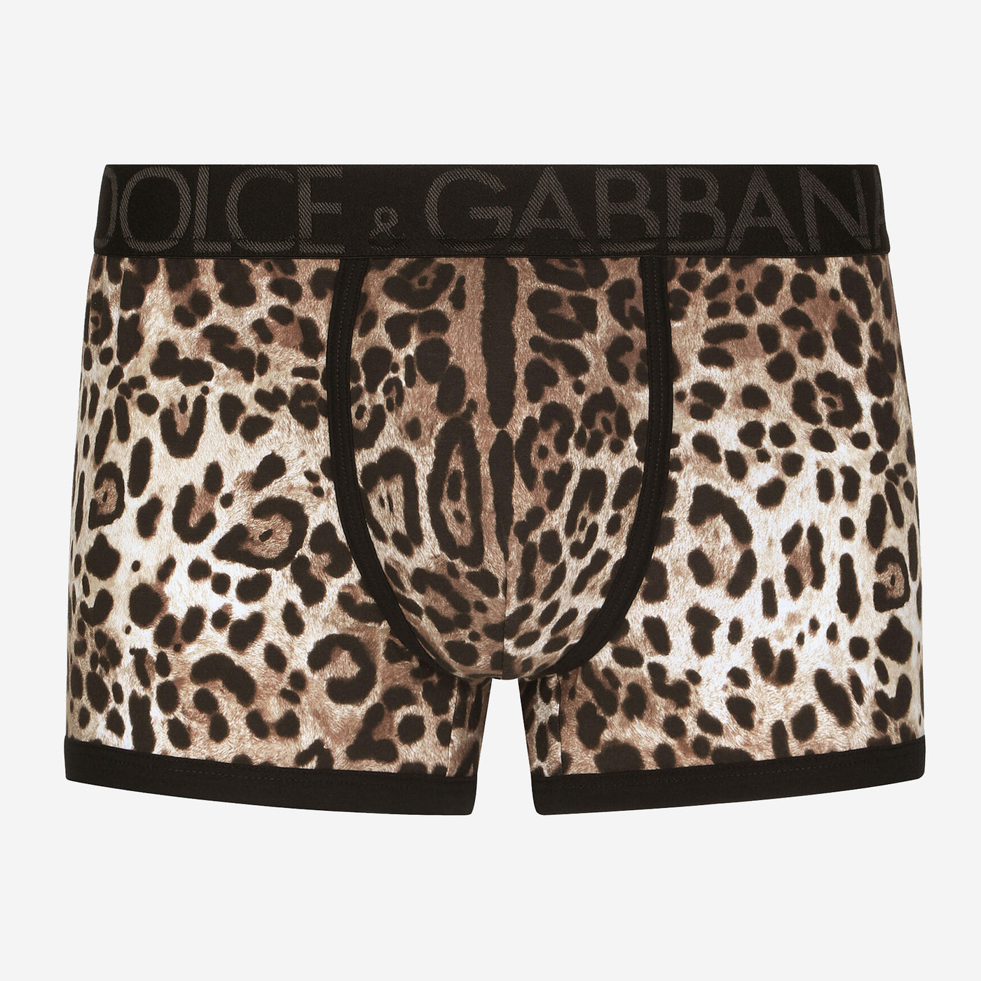 Dolce & Gabbana Leopard Print Two-Way Stretch Cotton Boxers