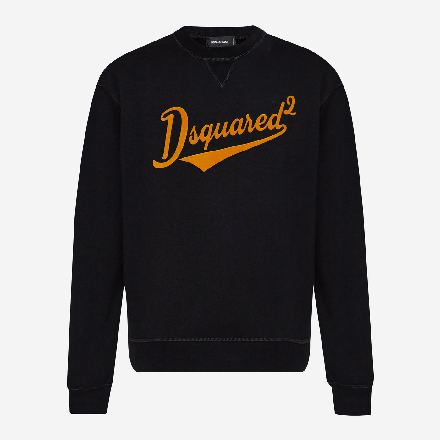 DSquared2 Cool Fit Crewneck Velvet Logo Sweatshirt