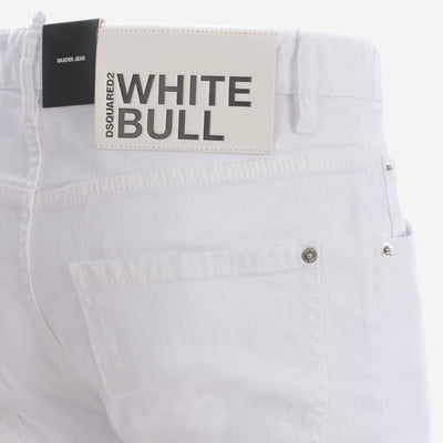 DSquared2 White Bull Skater Jean