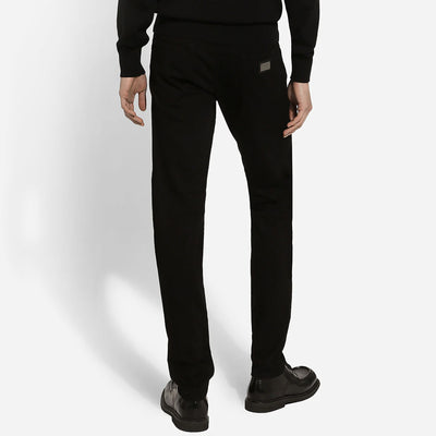 Dolce & Gabbana Washed Black Stretch Jeans