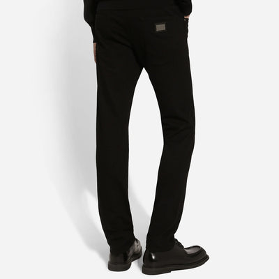 Dolce & Gabbana Washed Black Stretch Jeans