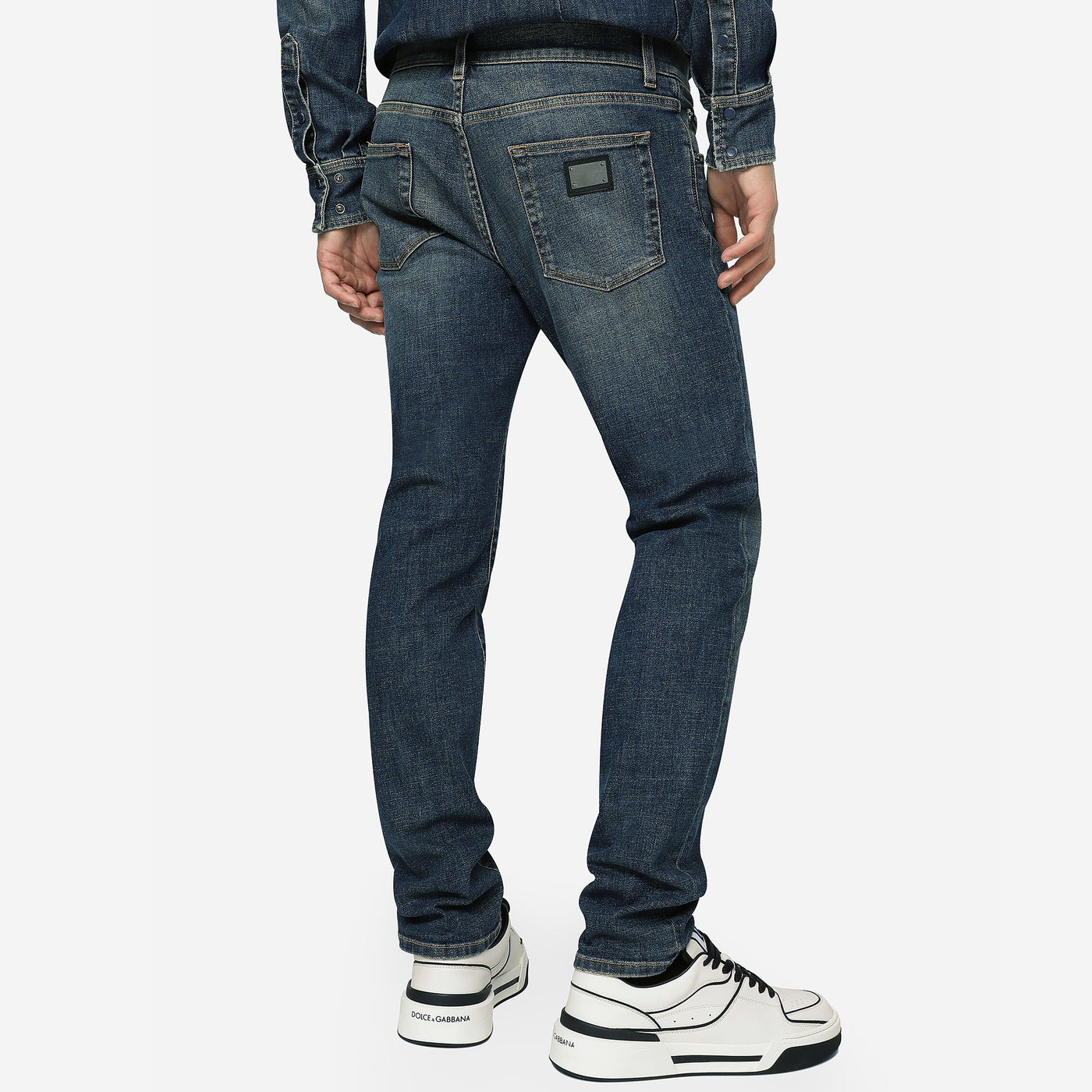 Dolce & Gabbana Light Blue Wash Stretch Jeans