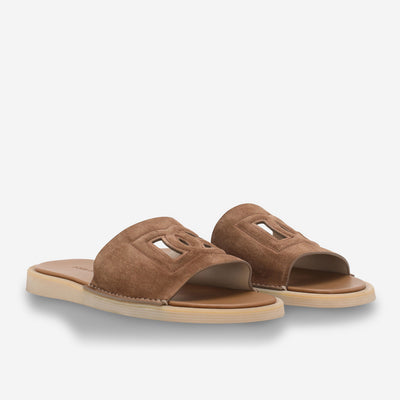 Dolce & Gabbana Suede DG Sliders