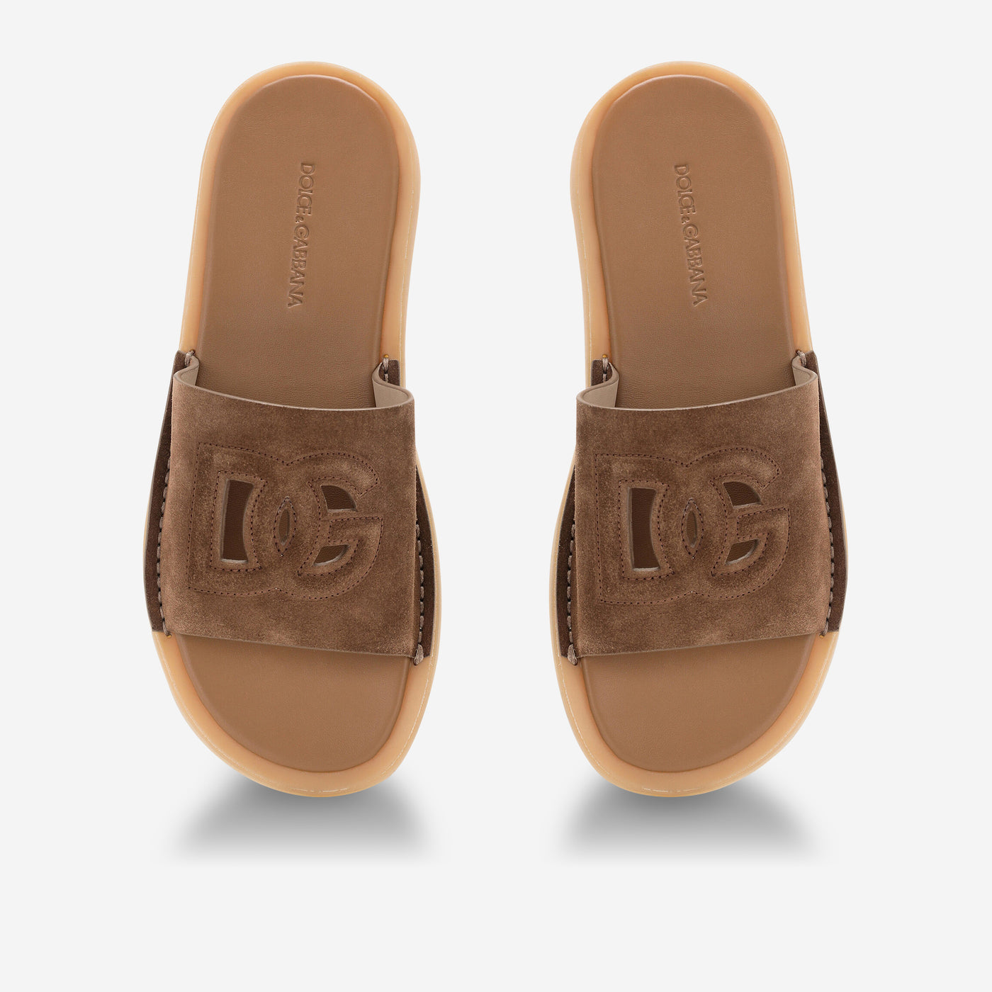 Dolce & Gabbana Suede DG Sliders