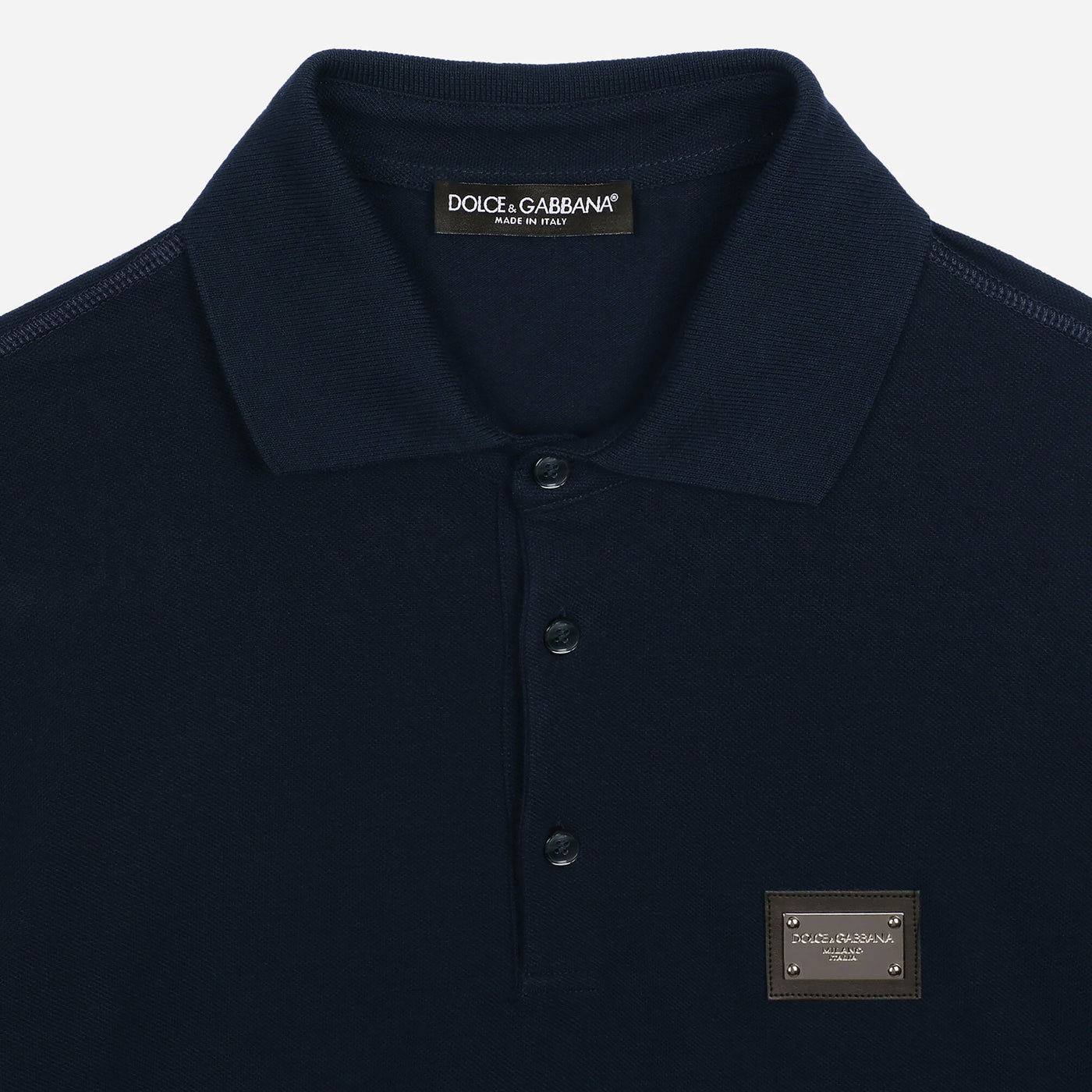 Dolce & Gabbana Branded Tag Polo Shirt