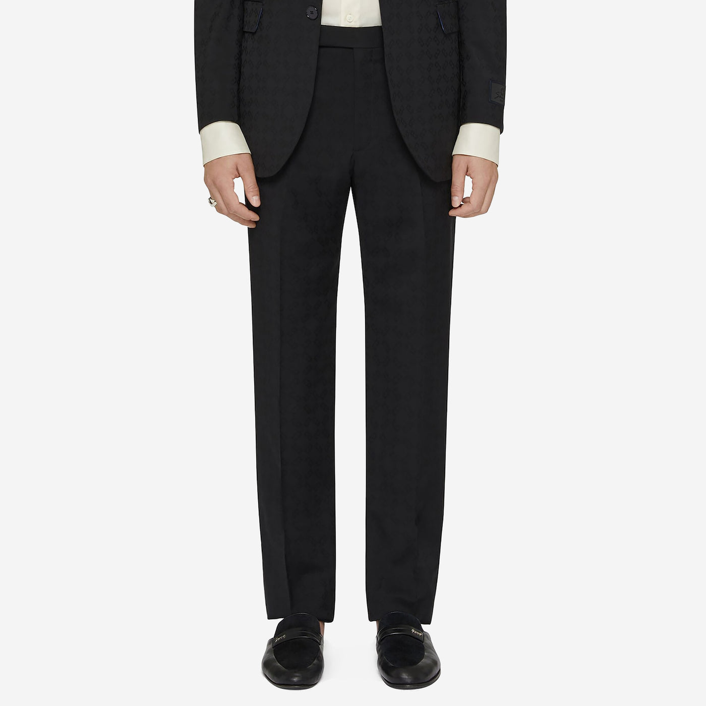 Givenchy Monogram 72 Jacquard Tailored Trousers