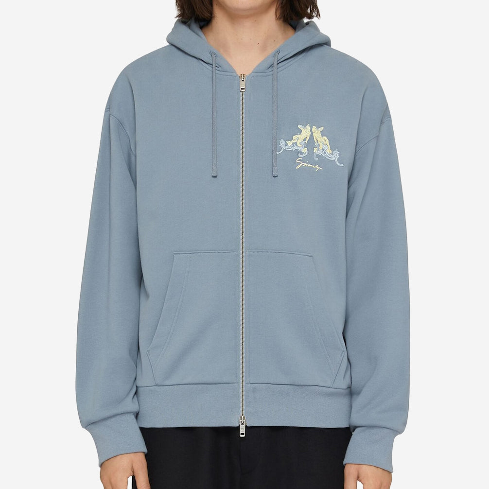 Givenchy Hubert Objects Embroidery Zipped Hoodie