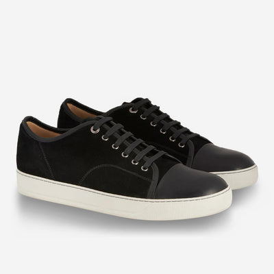 Lanvin DBB1 Leather And Suede Sneakers