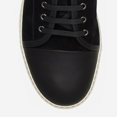 Lanvin DBB1 Leather And Suede Sneakers