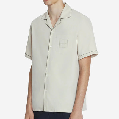 Lamvin Fluid Cotton Bowling Shirt