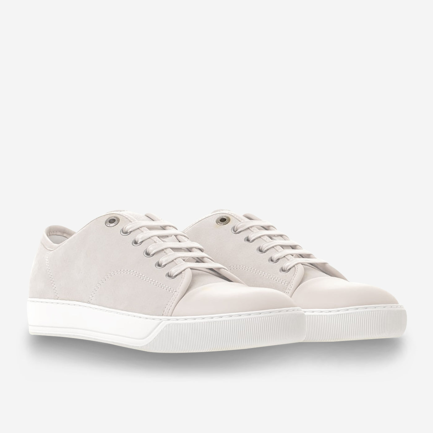 Lanvin DBB1 Leather And Suede Sneakers