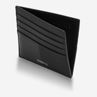 Loewe Textured Calfskin Open Cardholder