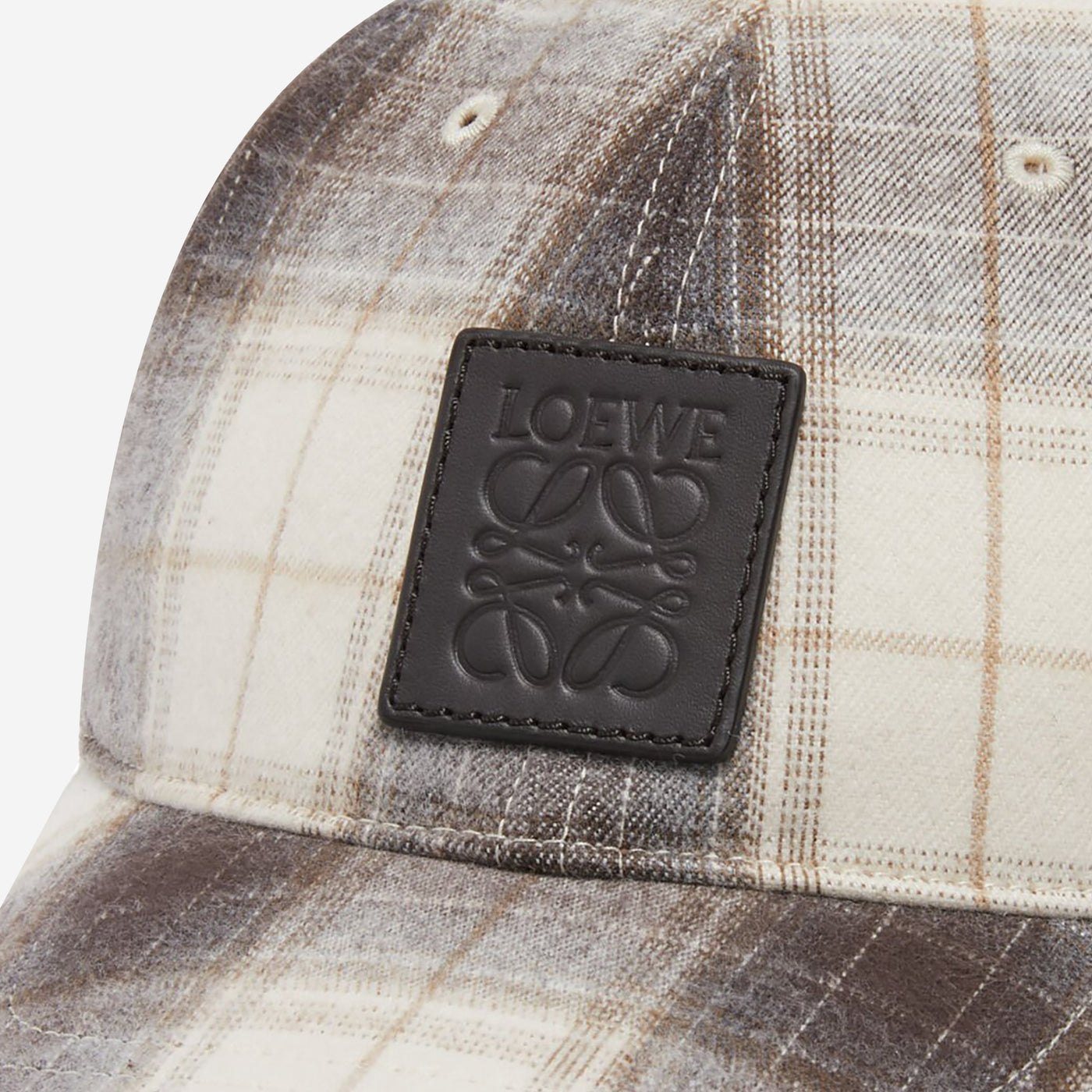 Loewe Patch Tartan Check Cap