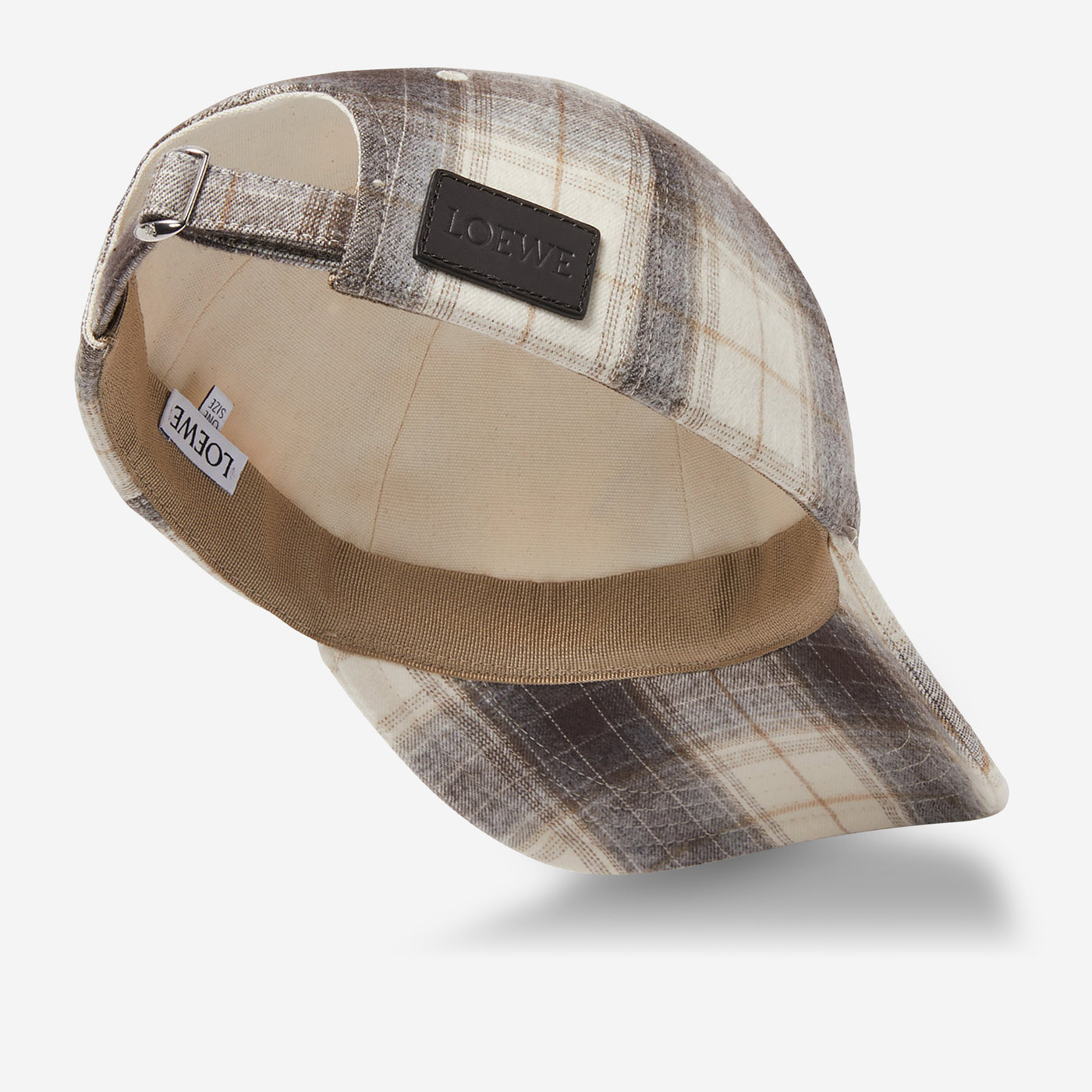 Loewe Patch Tartan Check Cap