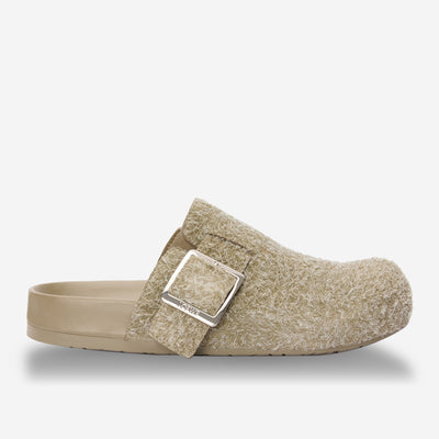 Loewe Ease Buckle Brushed Suede Mule