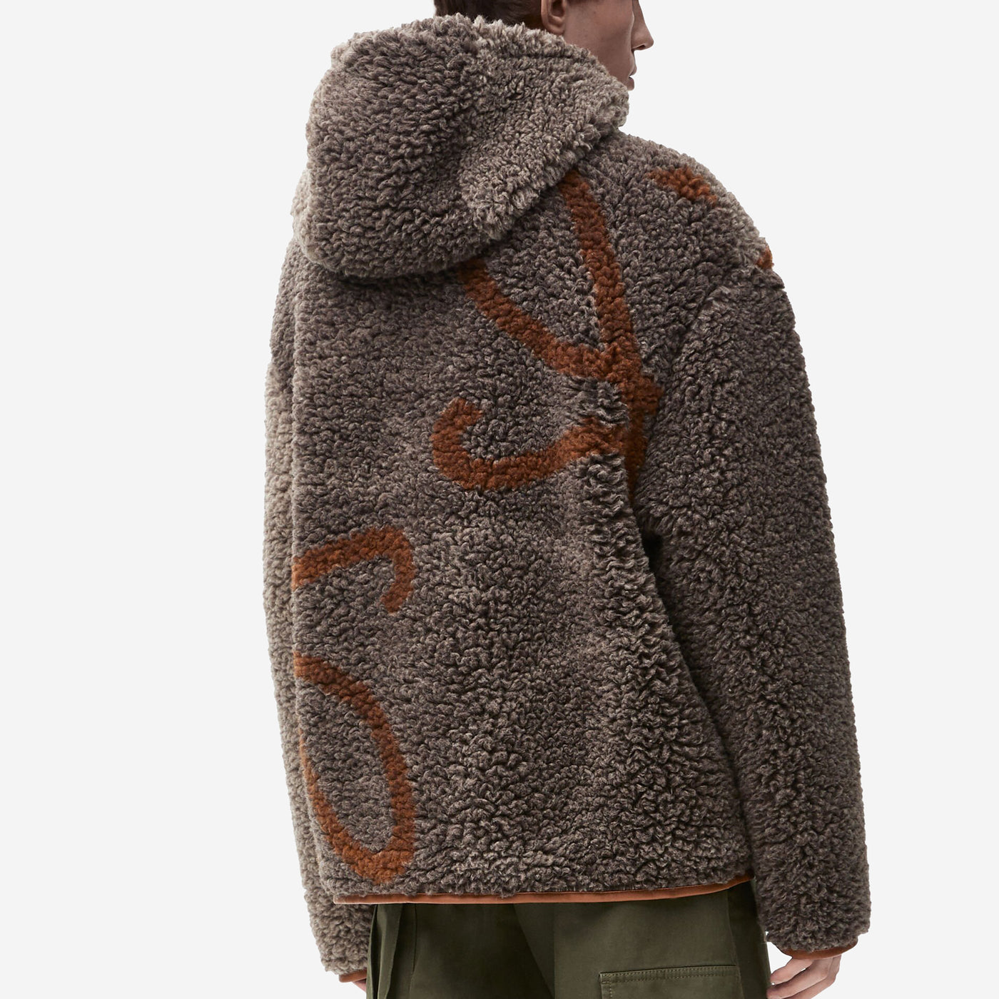 Loewe Wool Blend Anagram Hooded Jacket