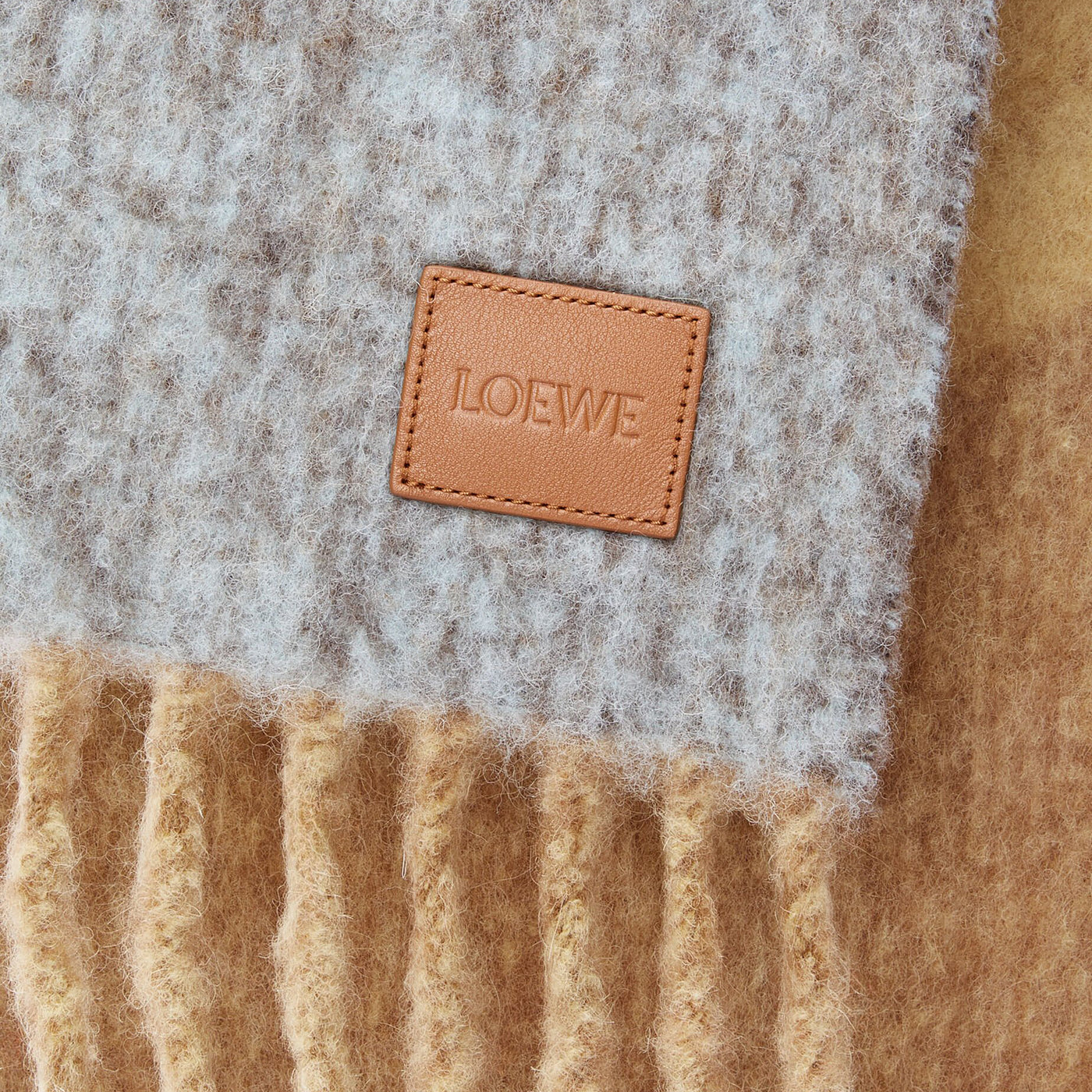 Loewe Multicolour Alpaca And Wool Blend Scarf