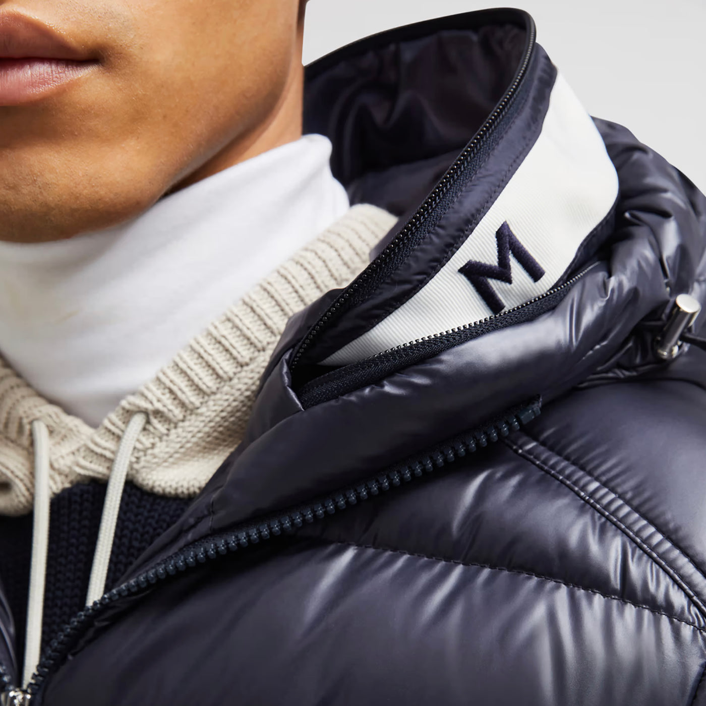 Moncler Besines Double Hood Short Down Jacket