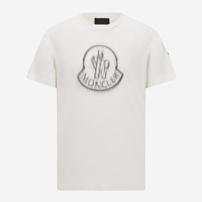 Moncler Blurred Logo Cotton T-Shirt