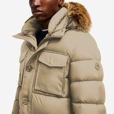 Moncler Chevreuse Fur Nylon Field Jacket